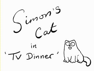 Simon's Cat in TV Dinner