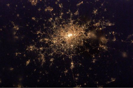Ночные города. Вид из космоса